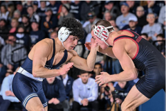 Senior Beau Bartlett, ranked No. 2 at 141, took on No. 23 Dan Fongaro