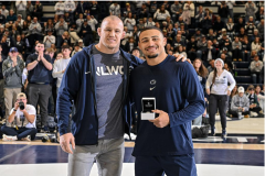 Aaron Brooks receives his United World Wrestling U23 World Championship ring