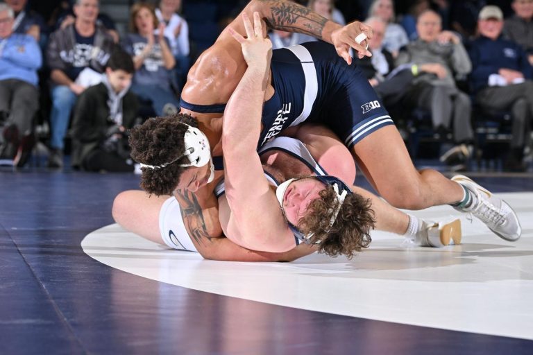 Penn State Topples Clarion 40-6 to Cap Off Unbeaten Dual Meet Season