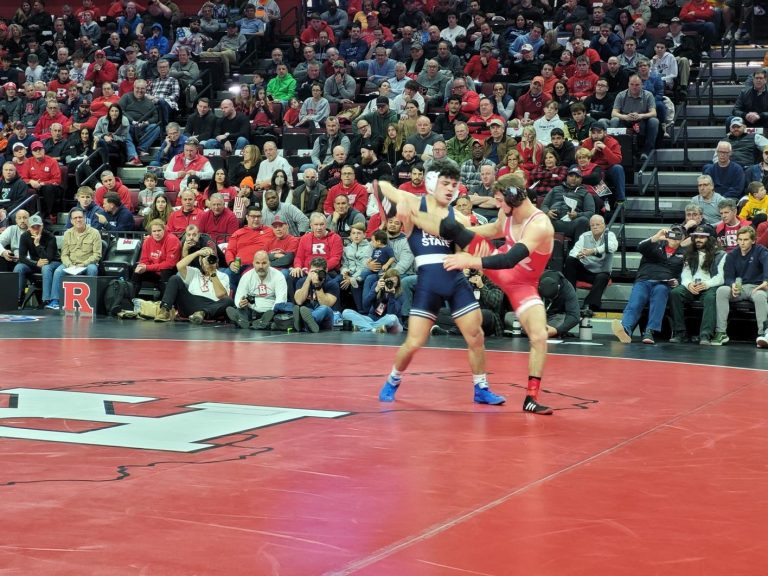 Nittany Lion Wrestling Team Rolls Over Scarlet Knights 33-8 at Rutgers