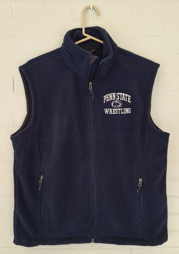 Navy fleece vest