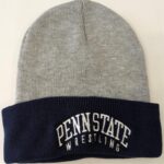 Heather grey/navy beanie