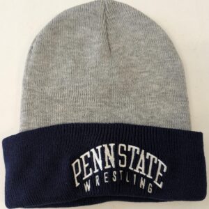 Heather grey/navy beanie